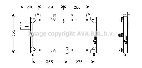 AVA QUALITY COOLING Lauhdutin, ilmastointilaite AU5140